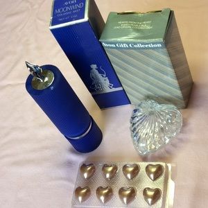 FINAL SALE PRICE Vintage Avon Decanter & Heart Dish